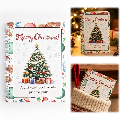 Christmas gift card - gift, holder