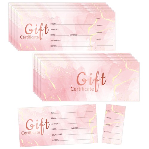 135pcs blank gift - 135pcs, certificates