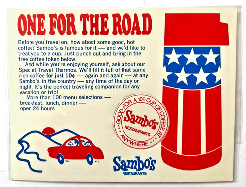 Vintage sambo restaurant one - sambo's,