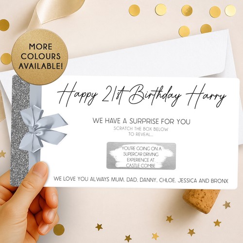 Personalised scratch card - scratch,