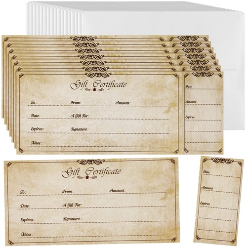 Sets gift certificate for - 50,