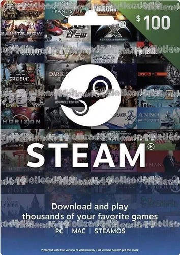Steam gift card prepaid - card, pc