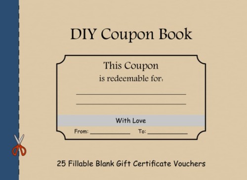 Diy coupon book fillable - book:,