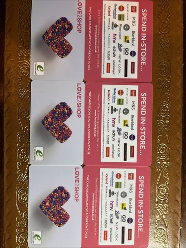 Love2shop gift card read - card,