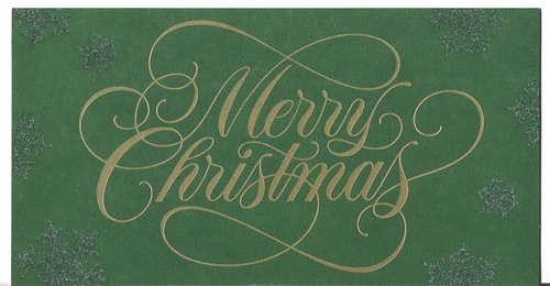 New christmas card - card, 3.5x7.25