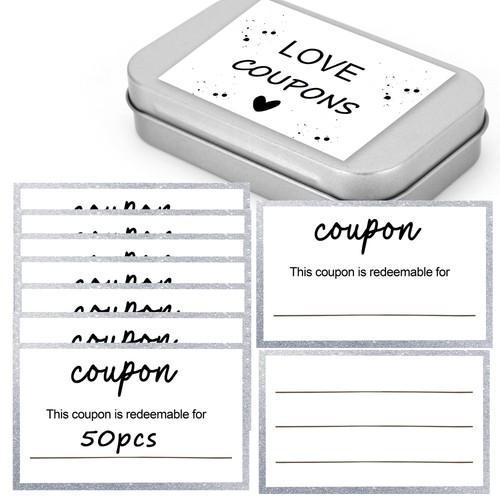 Blank coupon cards box - coupon,