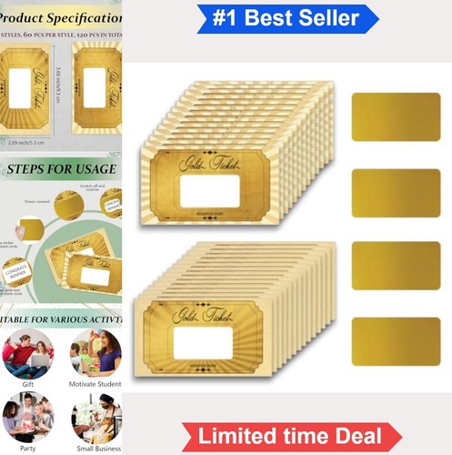 120 pack gold ticket scratch - 120,