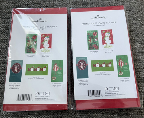 Hallmark christmas money gift - money,