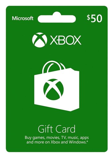 Xbox live gift card - 50,
