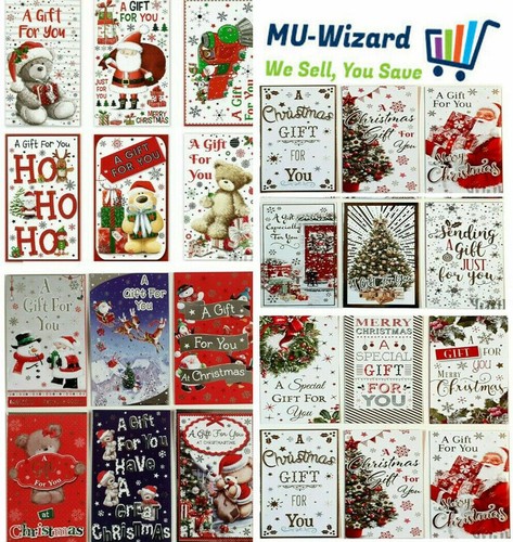 12x assorted christmas money - christmas,