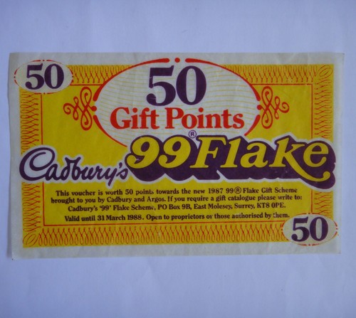 1987 cadbury 99flake - cadbury's,
