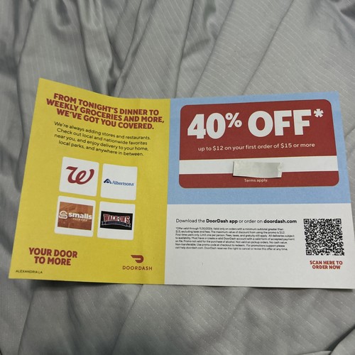 Door dash coupon card off - dash,