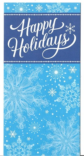 New christmas card 5x7 money - card, 3.5x7