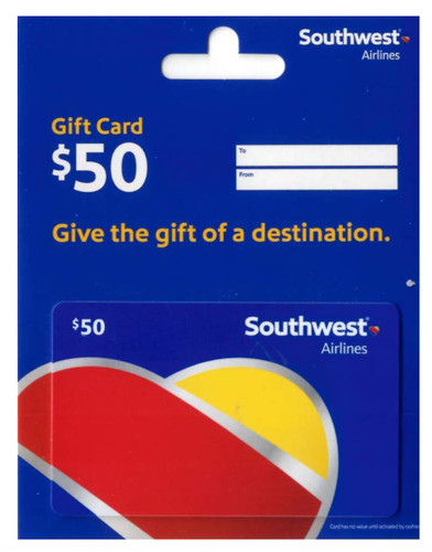Southwest airlines 50 - southwest, $50