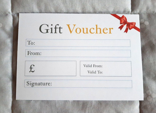 Blank gift voucher - 12,