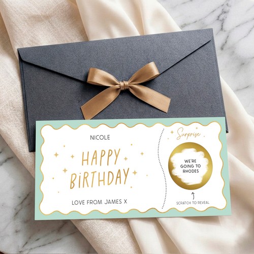 Personalised birthday scratch - birthday,