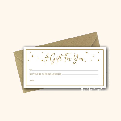 Gift voucher persoanlised - voucher,