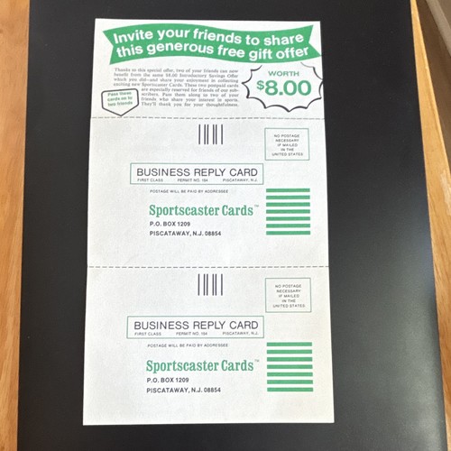 Sportscaster cards gift - sportscaster,