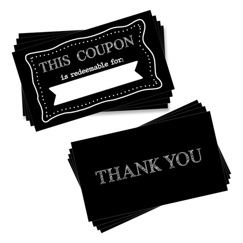 240 pcs black coupon cards - 240,