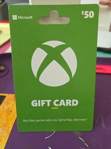 Microsoft xbox gift card - gift, $50