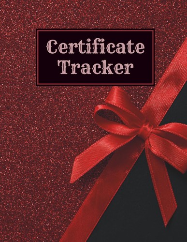 Certificate tracker log book - certificate,
