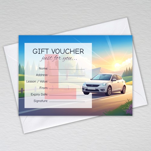 Driving lesson gift vouchers - driving,